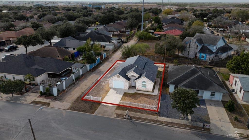 5108 South 33rd Street McAllen, TX 78503 - Photo 17 of 17 an aerial view of a house with a yard