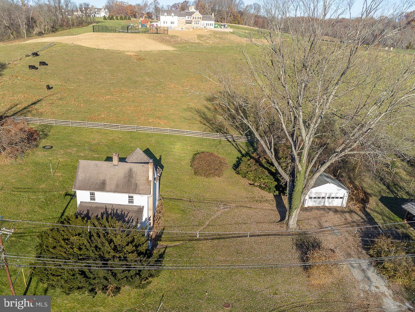 599 Darby Paoli Road Villanova, PA 19085 - Photo 2 of 32 Aerial view with detached garage