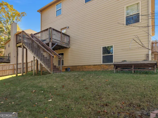 a view of outdoor space and deck