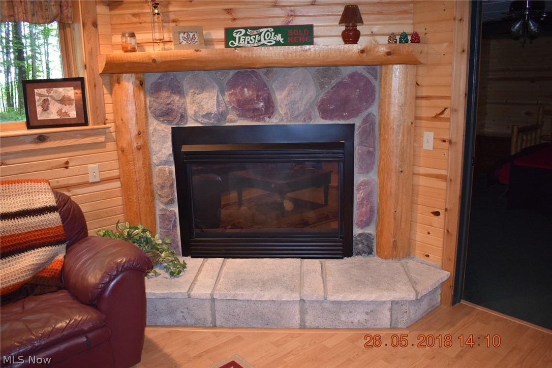9736 Liberty Road Twinsburg, OH 44087 - Photo 24 of 31 lower level rec rm w/ wood burning fireplace with gas logs