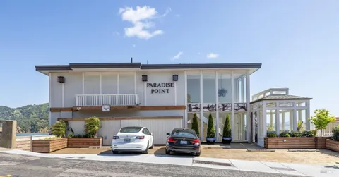 a car parked in front of a building