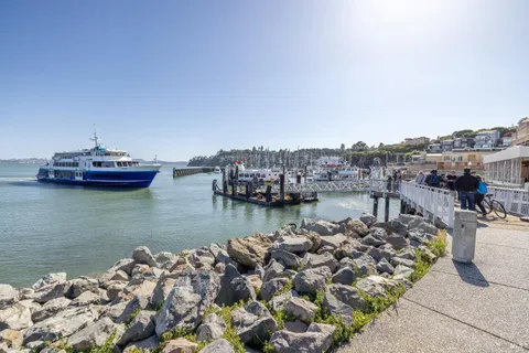 a view of a lake with a house