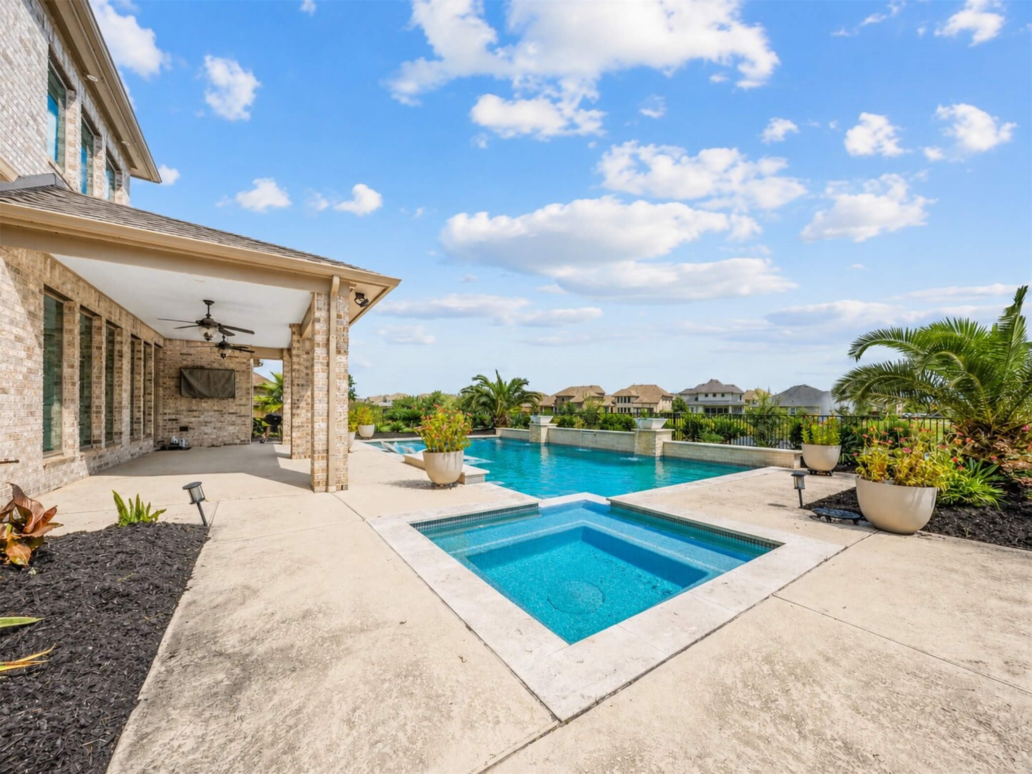 4343 Martin Ridge Drive Manvel, TX 77578 - Photo 46 of 50 a view of a swimming pool with lounge chair