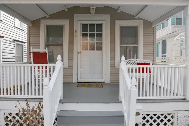 a view of front door of house