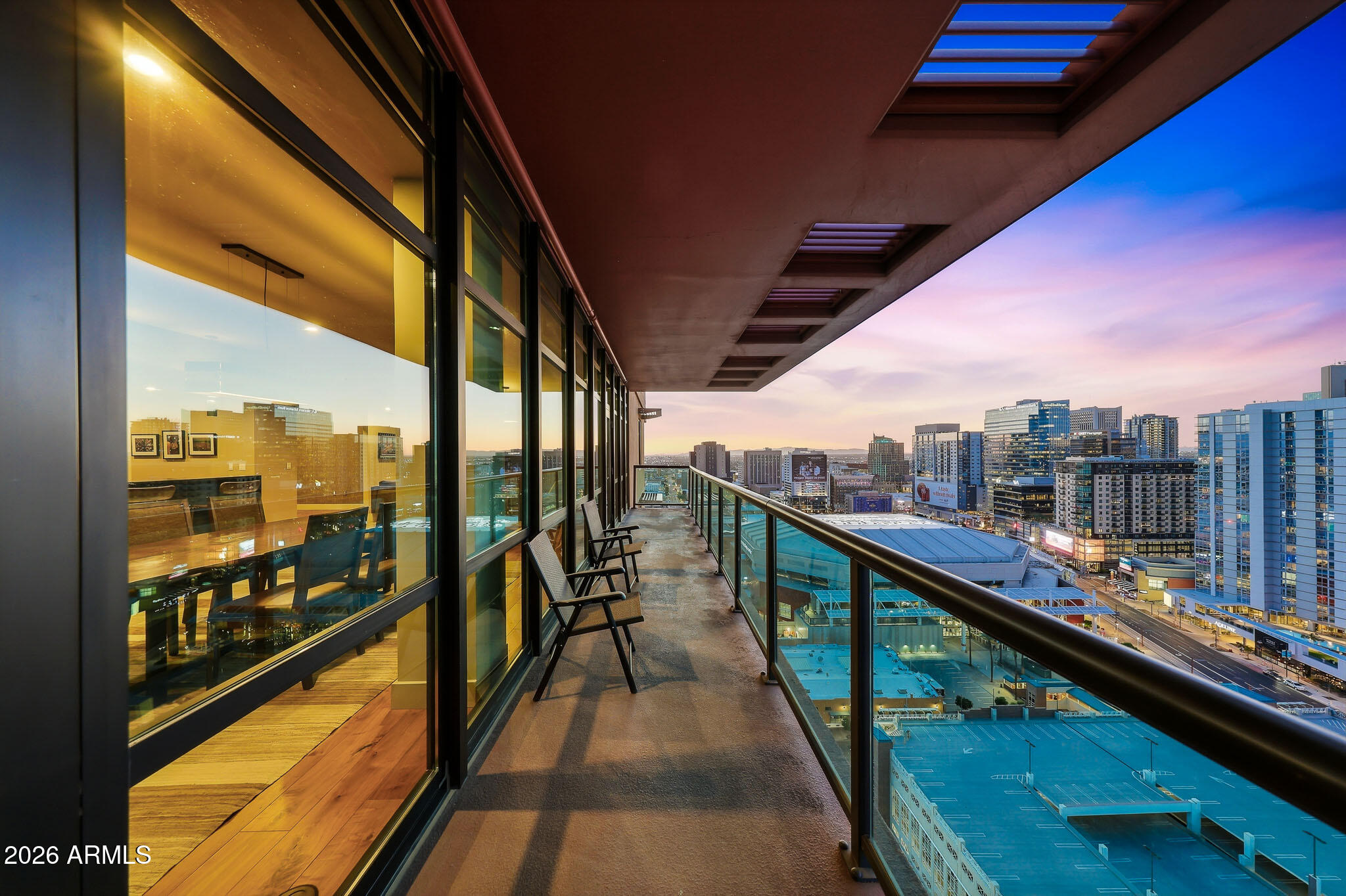 310 South 4th Street, Unit 2204 Phoenix, AZ 85004 - Photo 5 of 66 a view of a balcony with city view