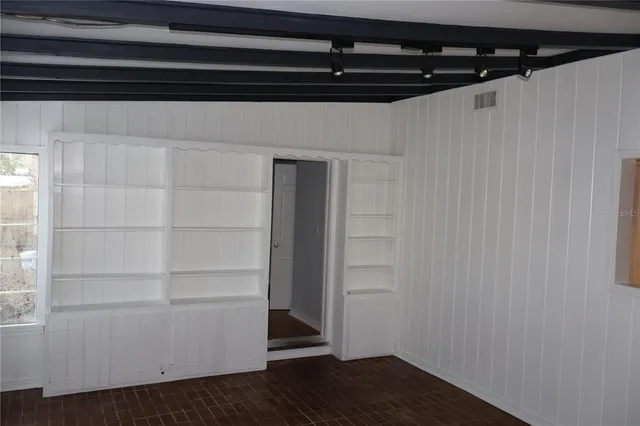 a view of a walk in closet