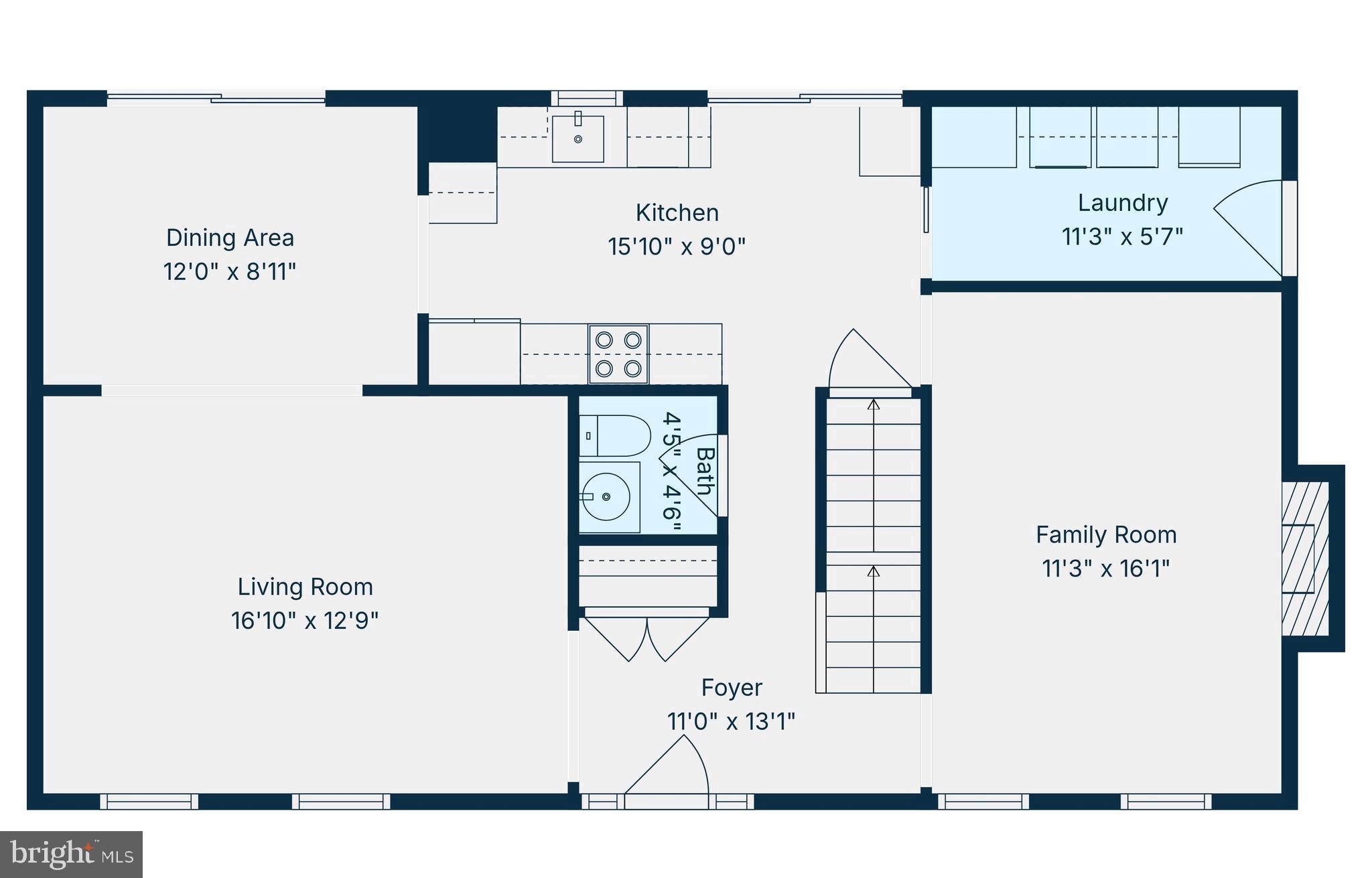 9078 Brook Ford Road Burke, VA 22015 - Photo 47 of 50 Main Level Floorplan