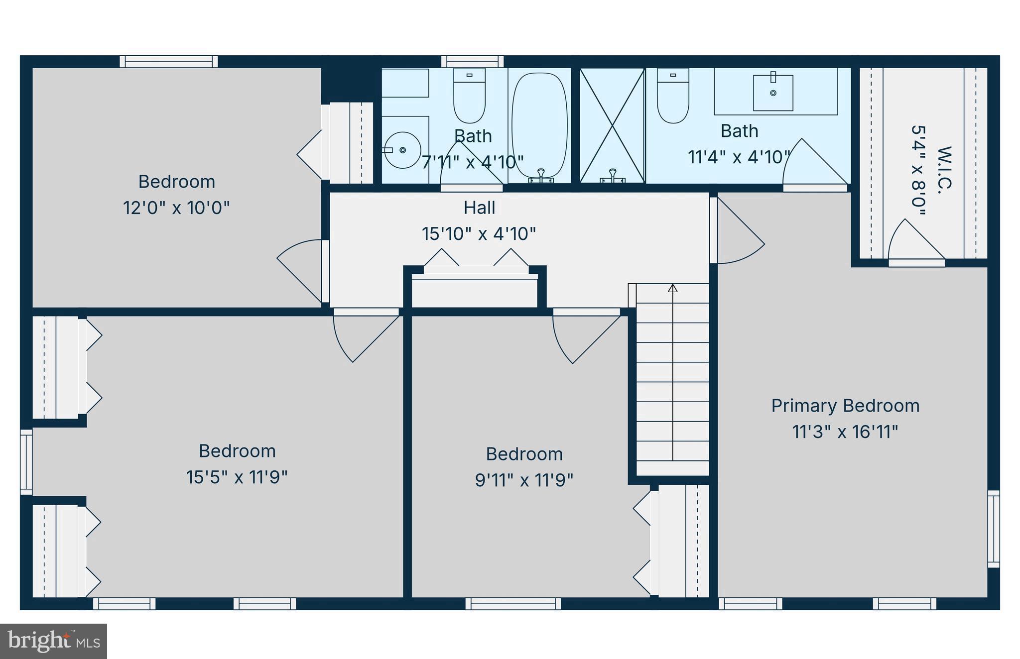 9078 Brook Ford Road Burke, VA 22015 - Photo 48 of 50 Upper Level Floorplan