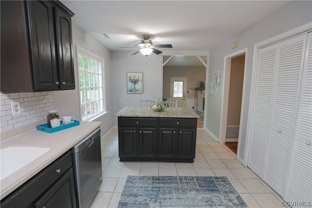 12935 Ashtree Road Midlothian, VA 23114 - Photo 18 of 50 a spacious bathroom with a granite countertop sink a mirror and a vanity