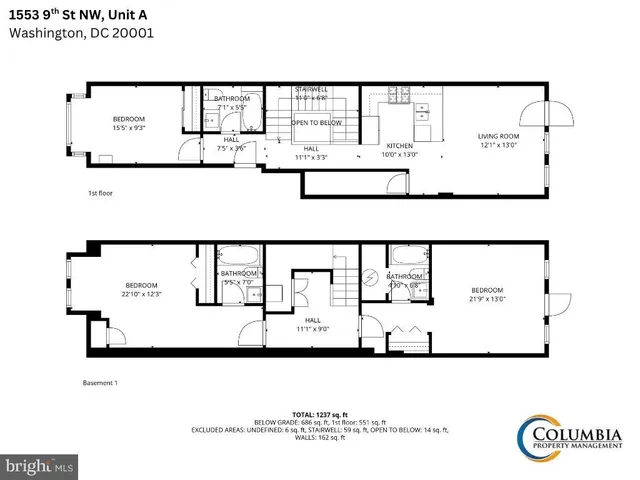 $4,850 | 1553 9th Street Northwest, Unit A, Washington, DC 20001