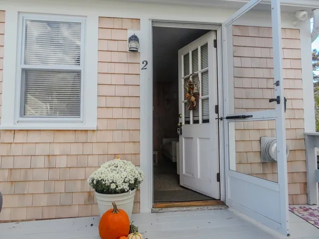 a view of a door of the house