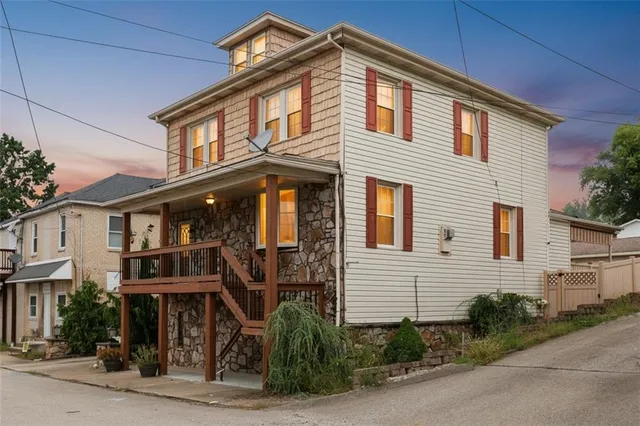 a front view of a house