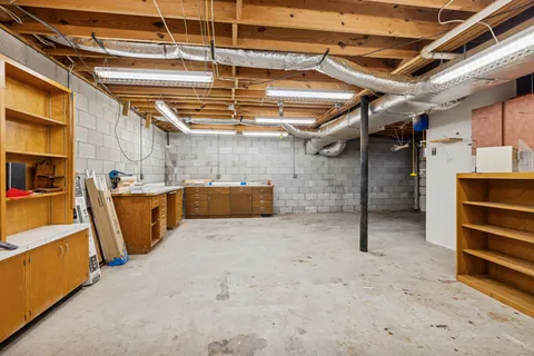 a view of a storage room