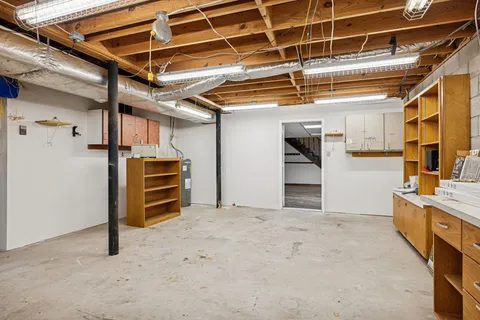 a view of storage and utility room