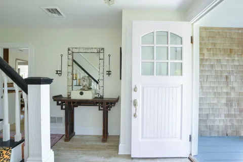 a view of front door of house