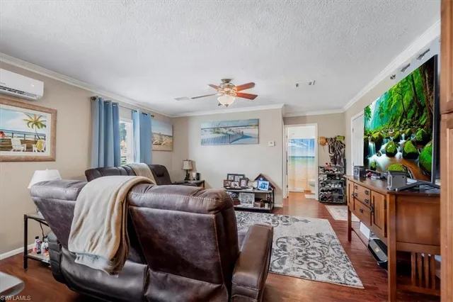 a palm tree sitting in front of a house with a yard