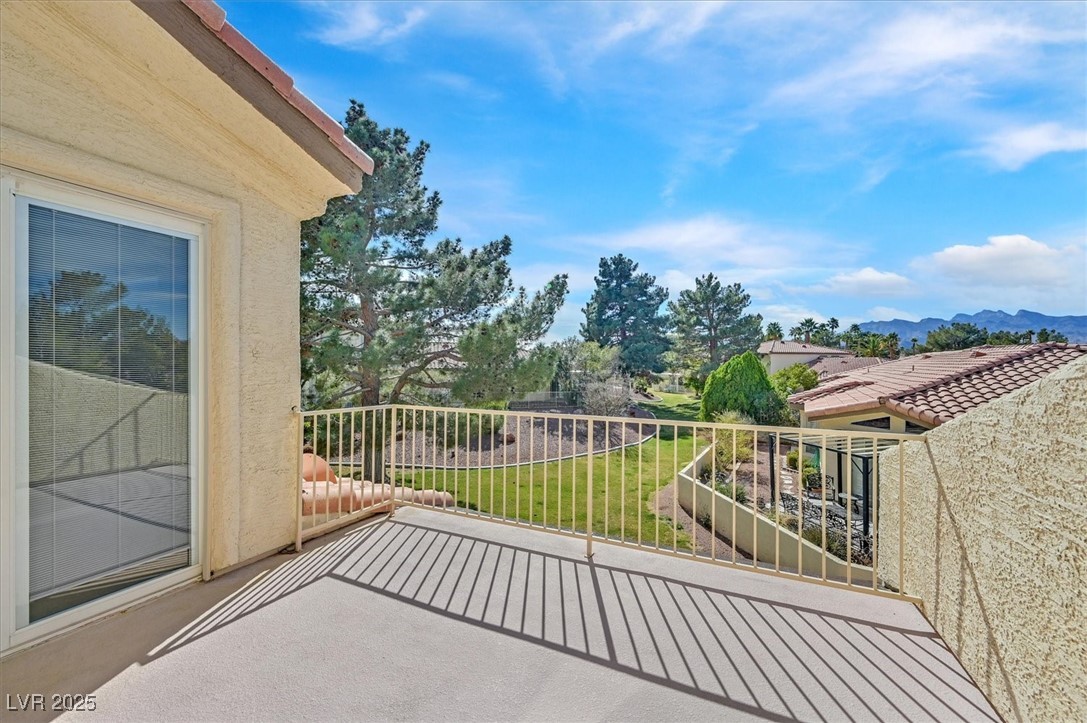 5421 Painted Mirage Road Las Vegas, NV 89149 - Photo 19 of 35 Balcony featuring a mountain view