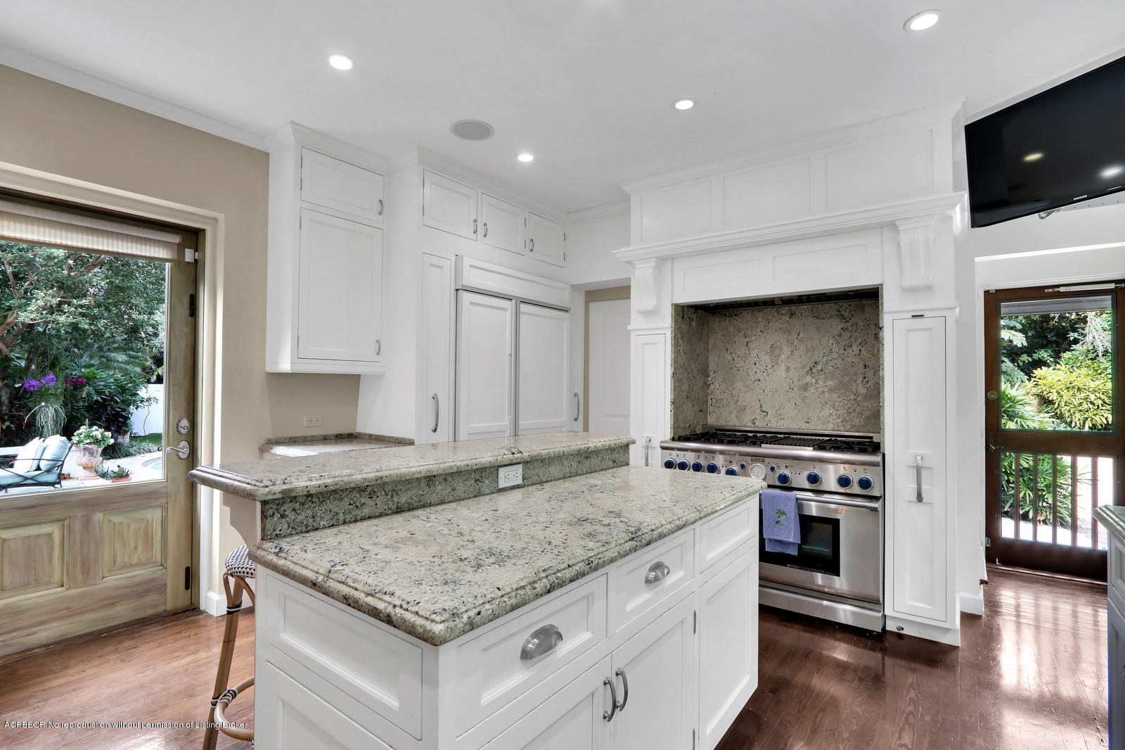 271 El Vedado Road Palm Beach, FL 33480 - Photo 13 of 32 a kitchen with granite countertop a stove and a sink