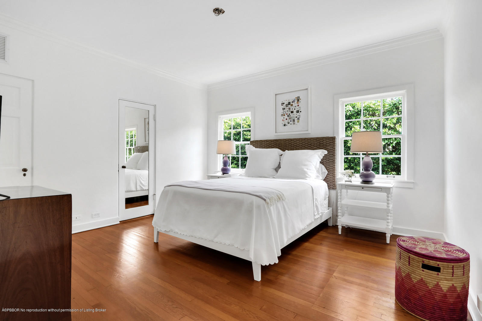 271 El Vedado Road Palm Beach, FL 33480 - Photo 23 of 32 a bedroom with a bed and wooden floor