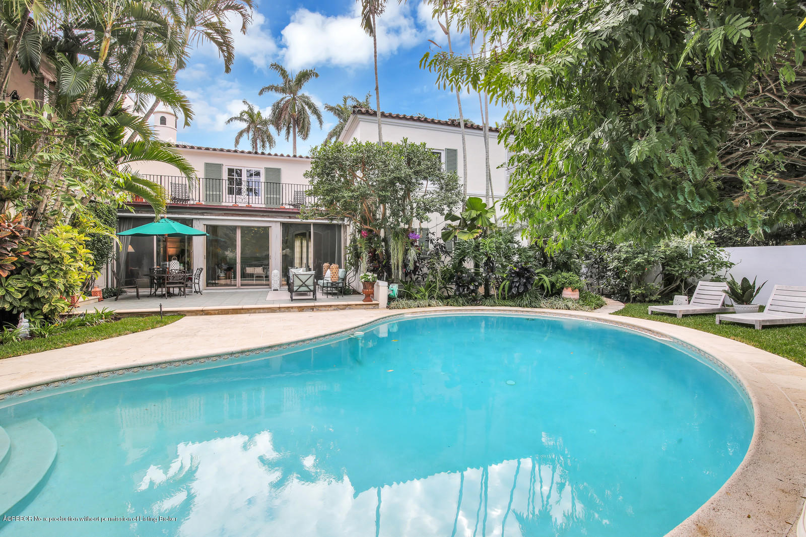 271 El Vedado Road Palm Beach, FL 33480 - Photo 30 of 32 a view of a house with swimming pool
