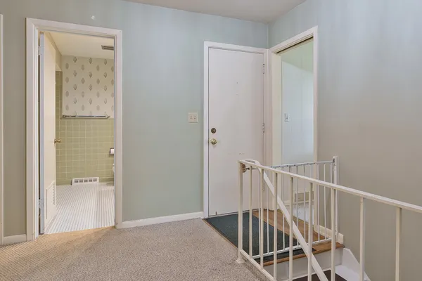 a view of a storage room