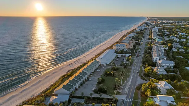 a view of balcony with wooden floor