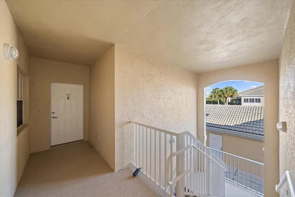 a view of a balcony