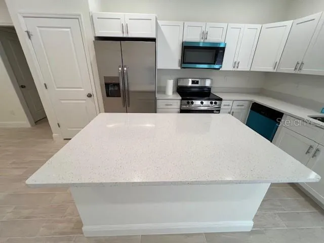 a white kitchen with a sink a stove and refrigerator