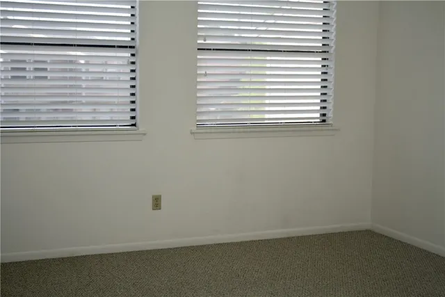a view of a small space with window