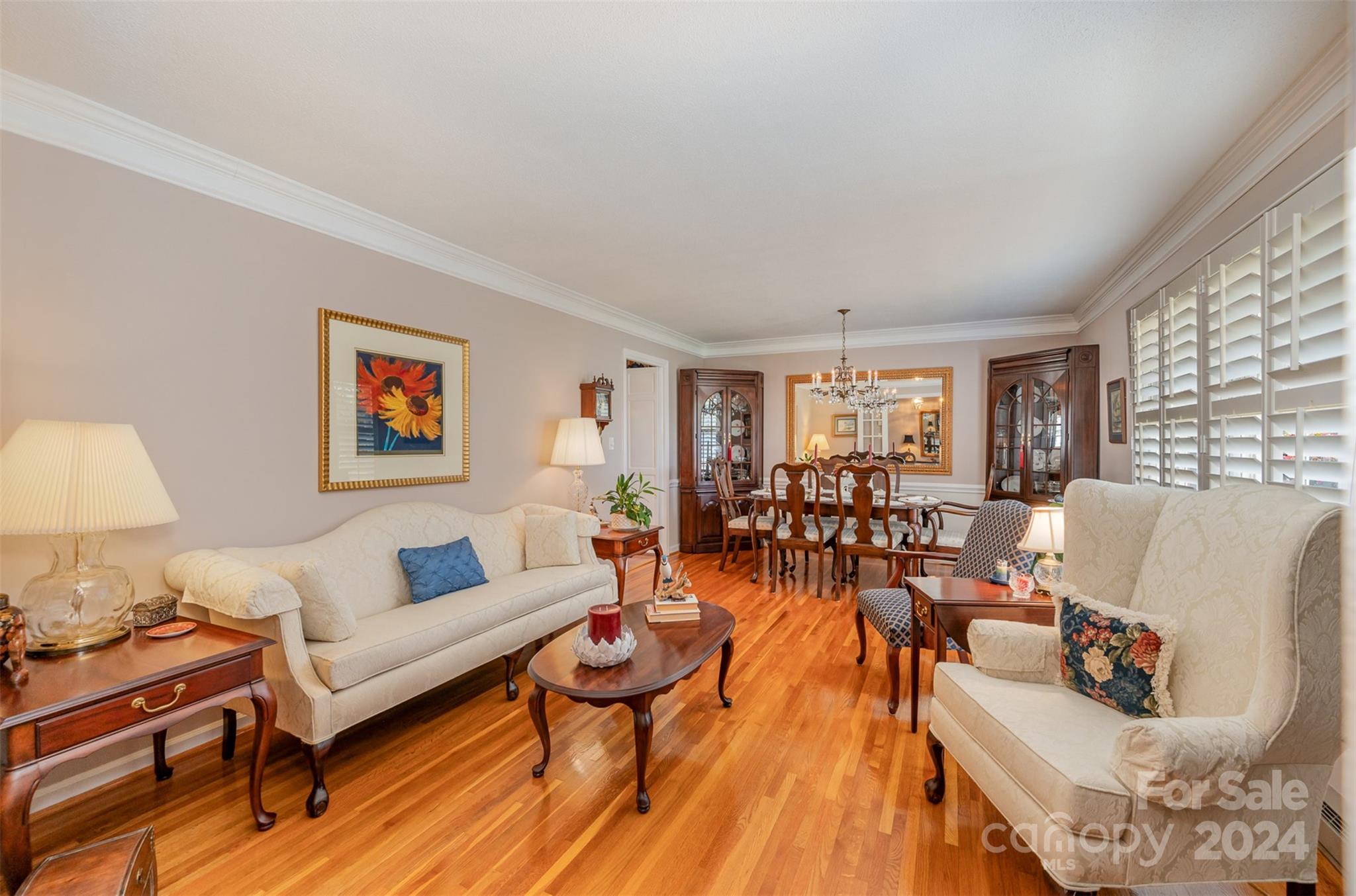 3409 Oak Tree Trail Matthews, NC 28105 - Photo 5 of 26 a living room with furniture and a large window