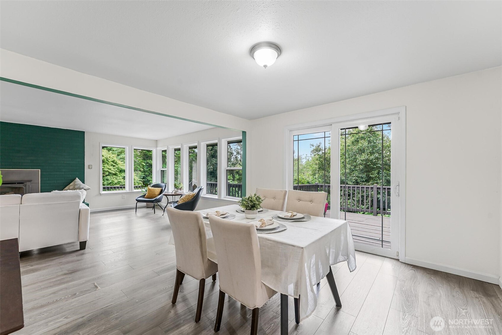 11404 Karshner Road East Edgewood, WA 98372 - Photo 9 of 40 a view of a dining room with furniture window and outside view