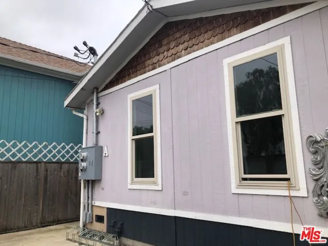 a front view of a house with a window