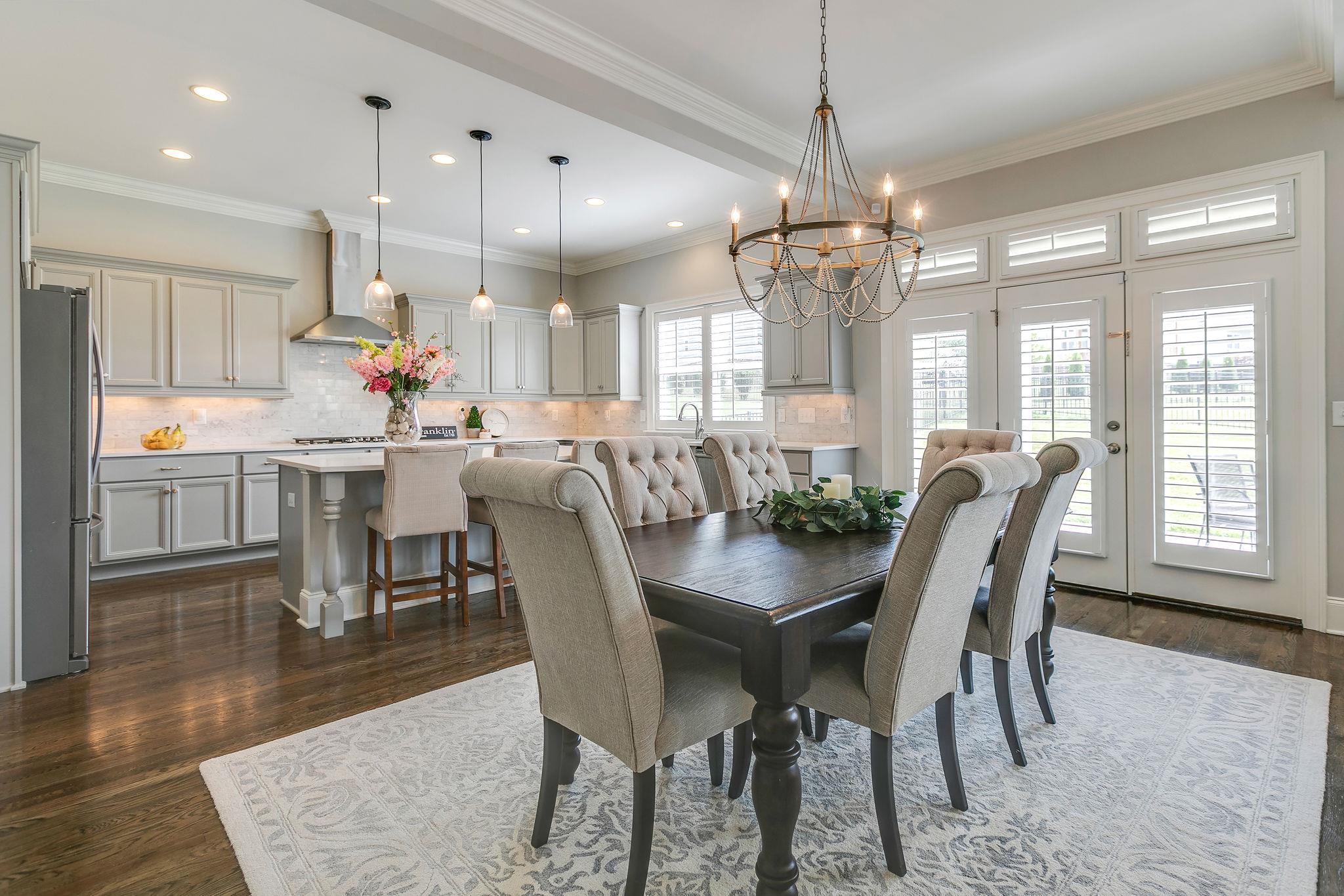 537 Alfred Ladd Road East Franklin, TN 37064 - Photo 7 of 28 Large dining area with access to covered back patio.