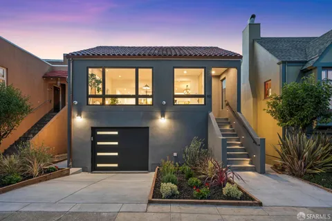 a front view of a house