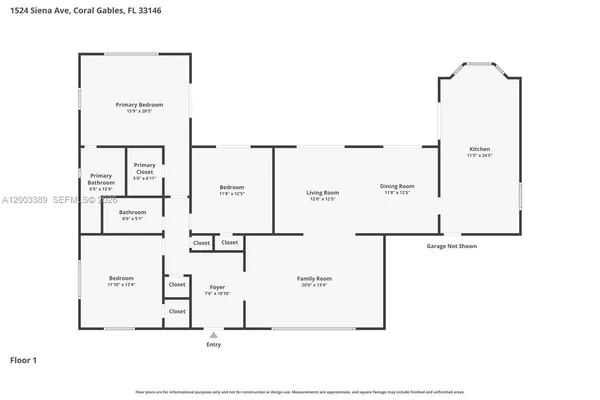 $11,500 | 1524 Siena Avenue, Coral Gables, FL 33146