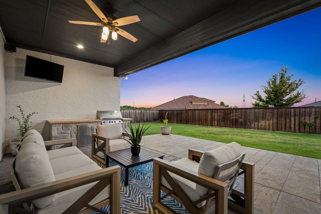 4003 Marble Hill Road Frisco, TX 75034 - Photo 35 of 40 a view of yard with seating space