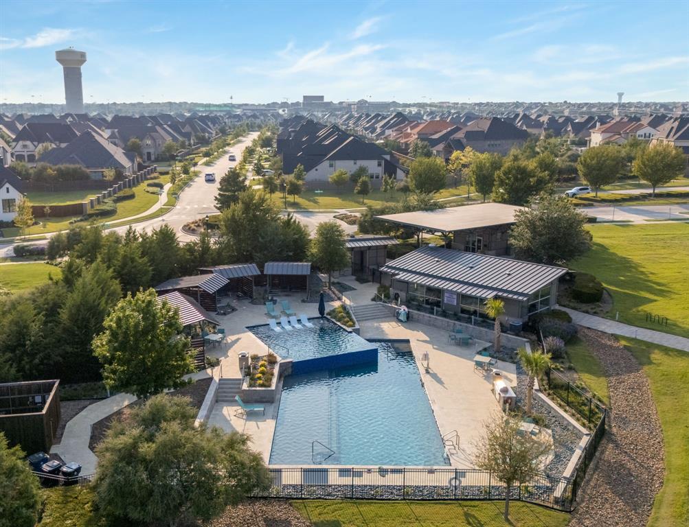 4003 Marble Hill Road Frisco, TX 75034 - Photo 39 of 40 an aerial view of a house with a garden