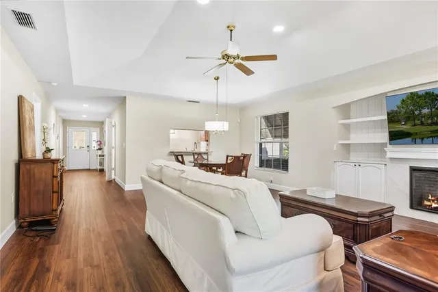 a view of a house with a big yard