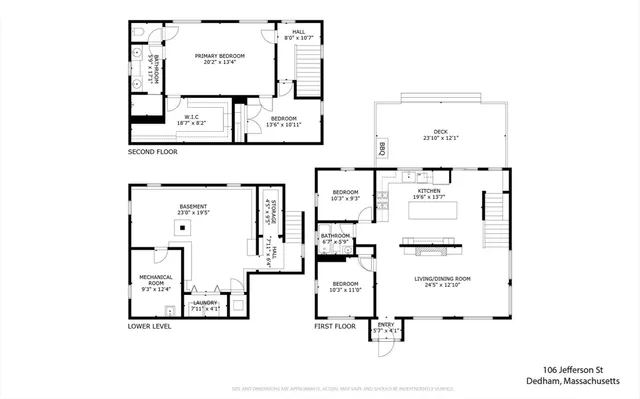 $959,000 | 106 Jefferson Street, Dedham, MA 02026