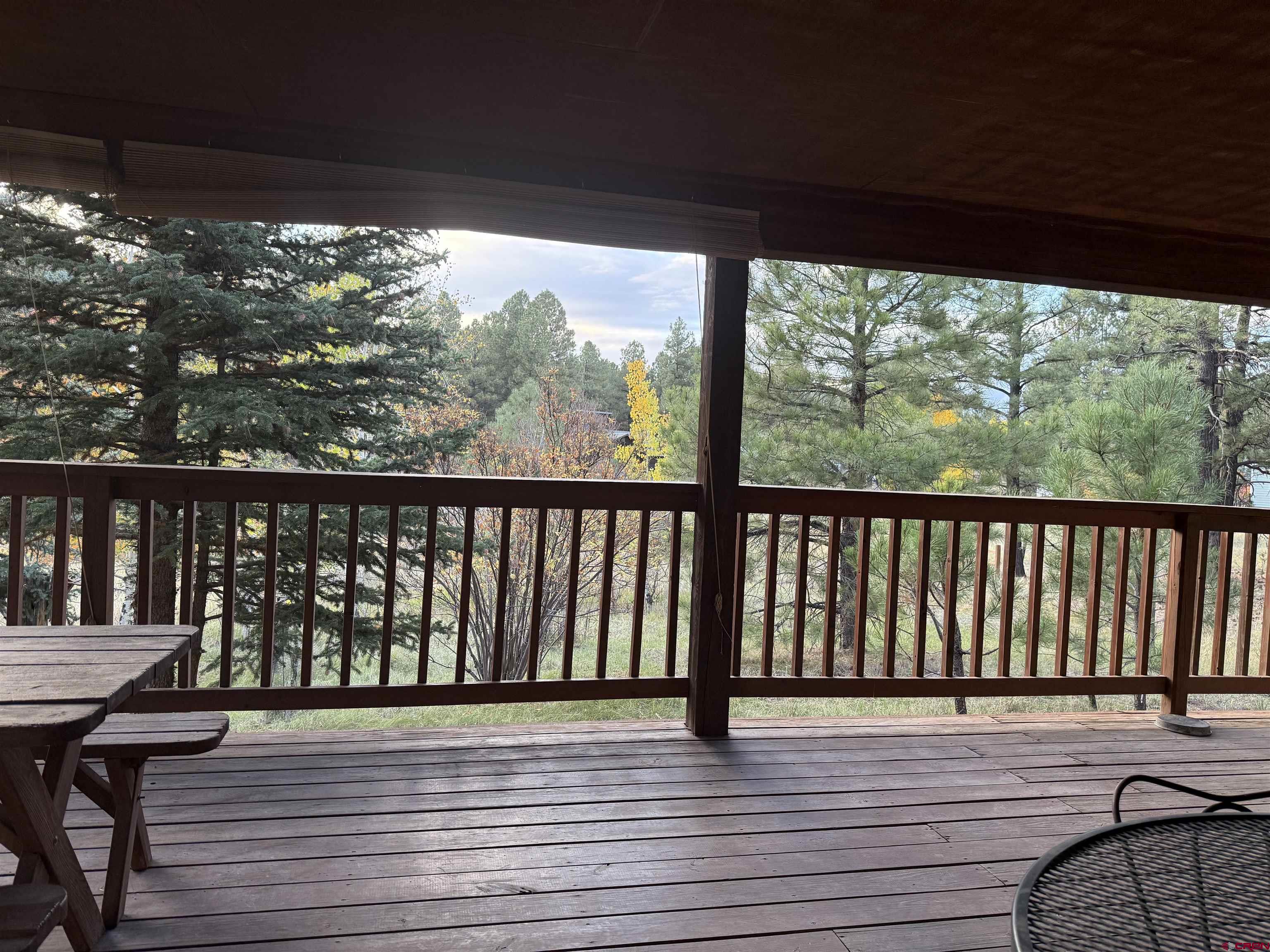 285 Beaver Circle Pagosa Springs, CO 81147 - Photo 10 of 42 a view of a balcony with wooden floor