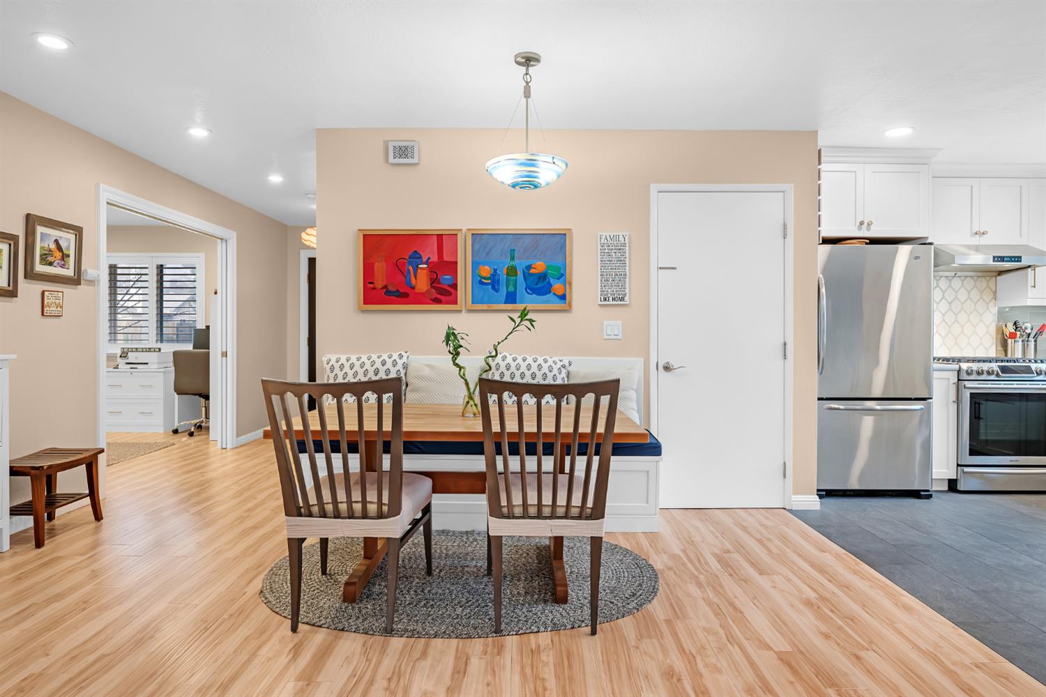 5220 Shelato Way Carmichael, CA 95608 - Photo 15 of 40 a view of a dining room with furniture and wooden floor