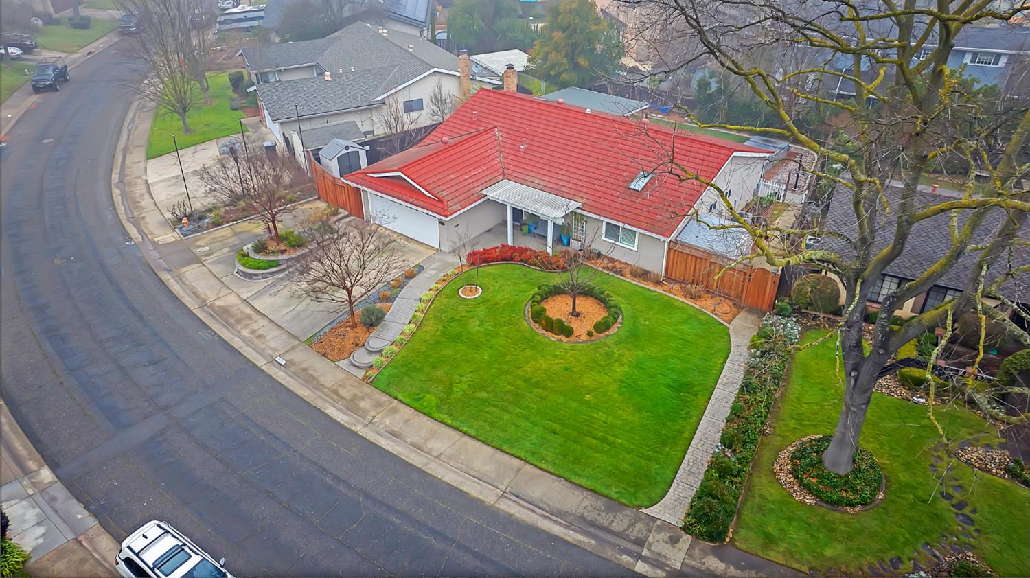 5220 Shelato Way Carmichael, CA 95608 - Photo 40 of 40 an aerial view of a backyard