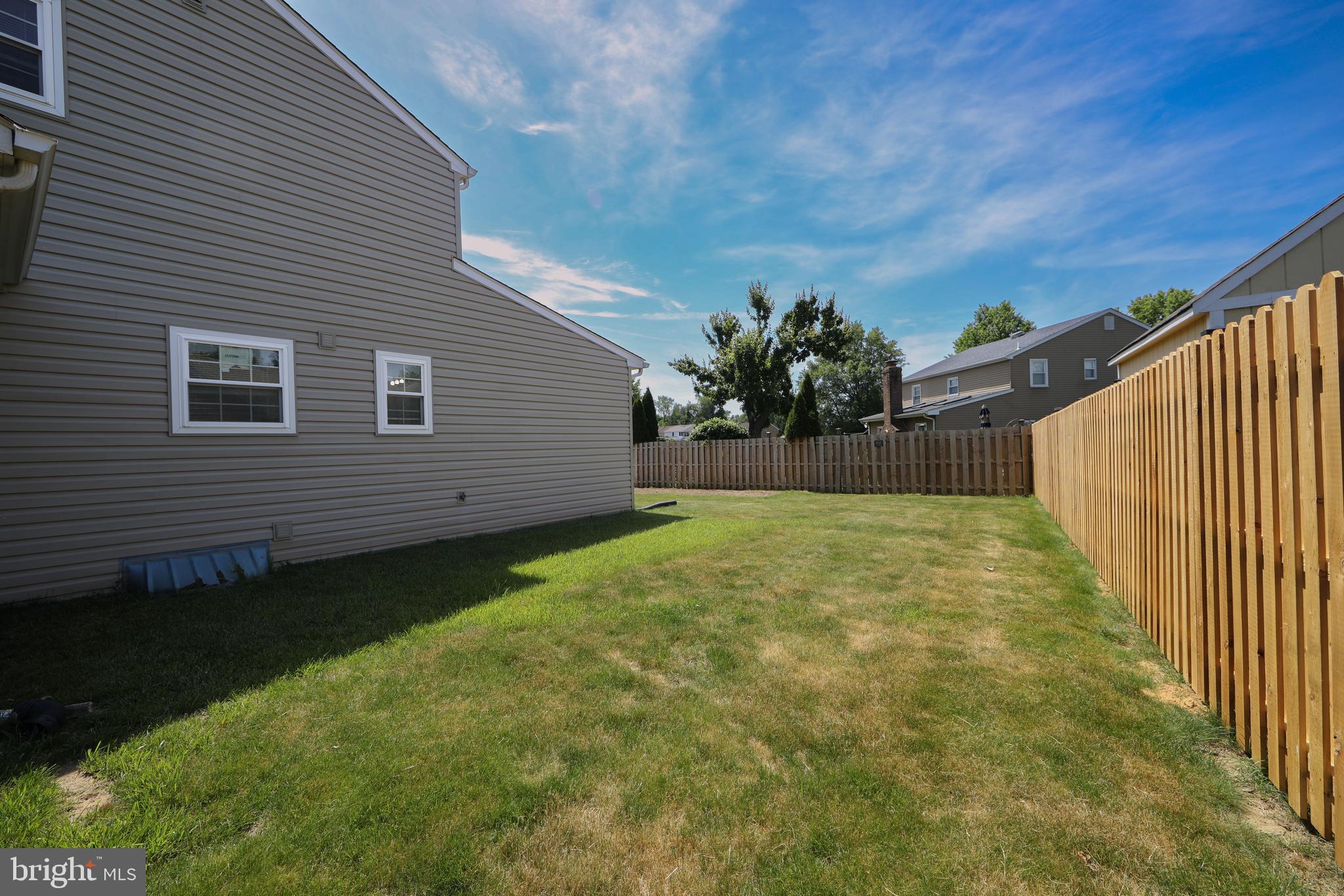 3007 Rampart Road Bensalem, PA 19020 - Photo 41 of 48 a view of backyard with trampoline