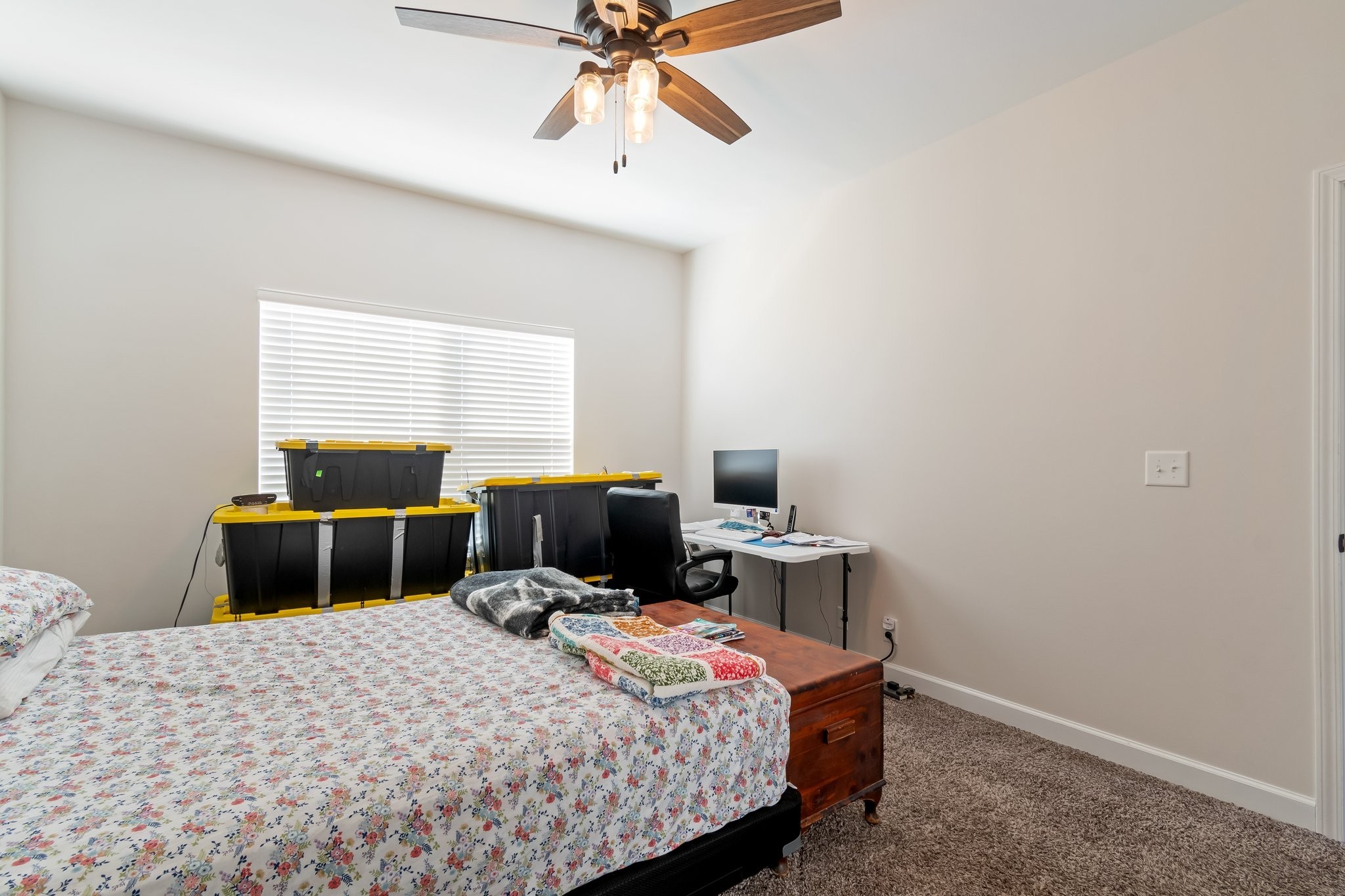 2800 North Hurricane Creek Road McEwen, TN 37101 - Photo 15 of 36 a bedroom with a bed and a television