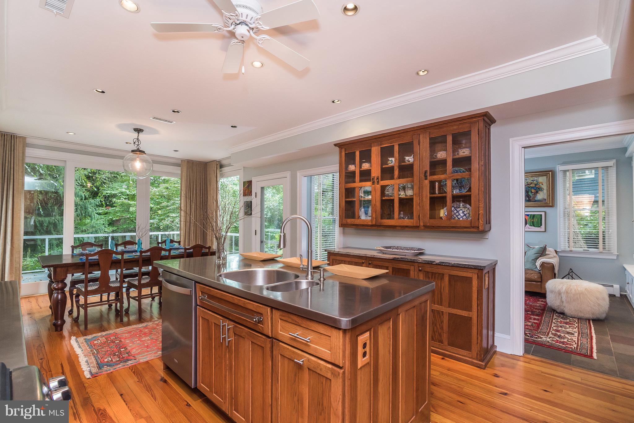 621 St Johns Road Baltimore, MD 21210 - Photo 11 of 30 Large kitchen island and built in buffet hutch