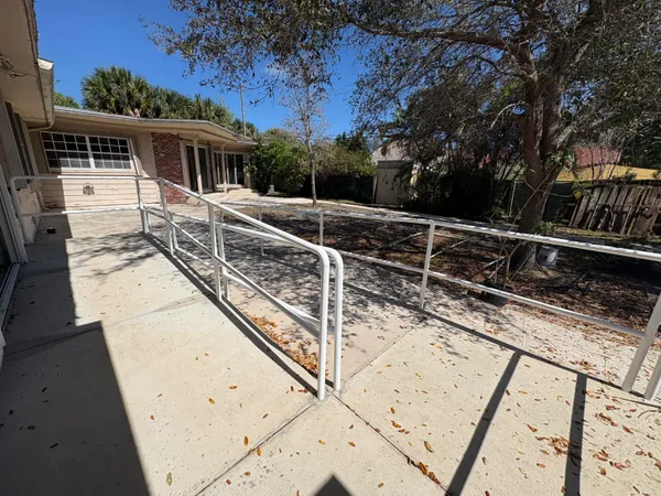 a view of a roof deck