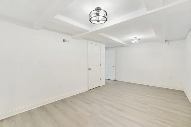 wooden floor in a room