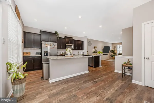 a front view of a building with street view