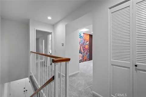 a view of an entryway with stairs