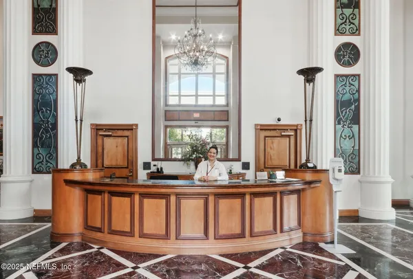 a view of a room with an empty space